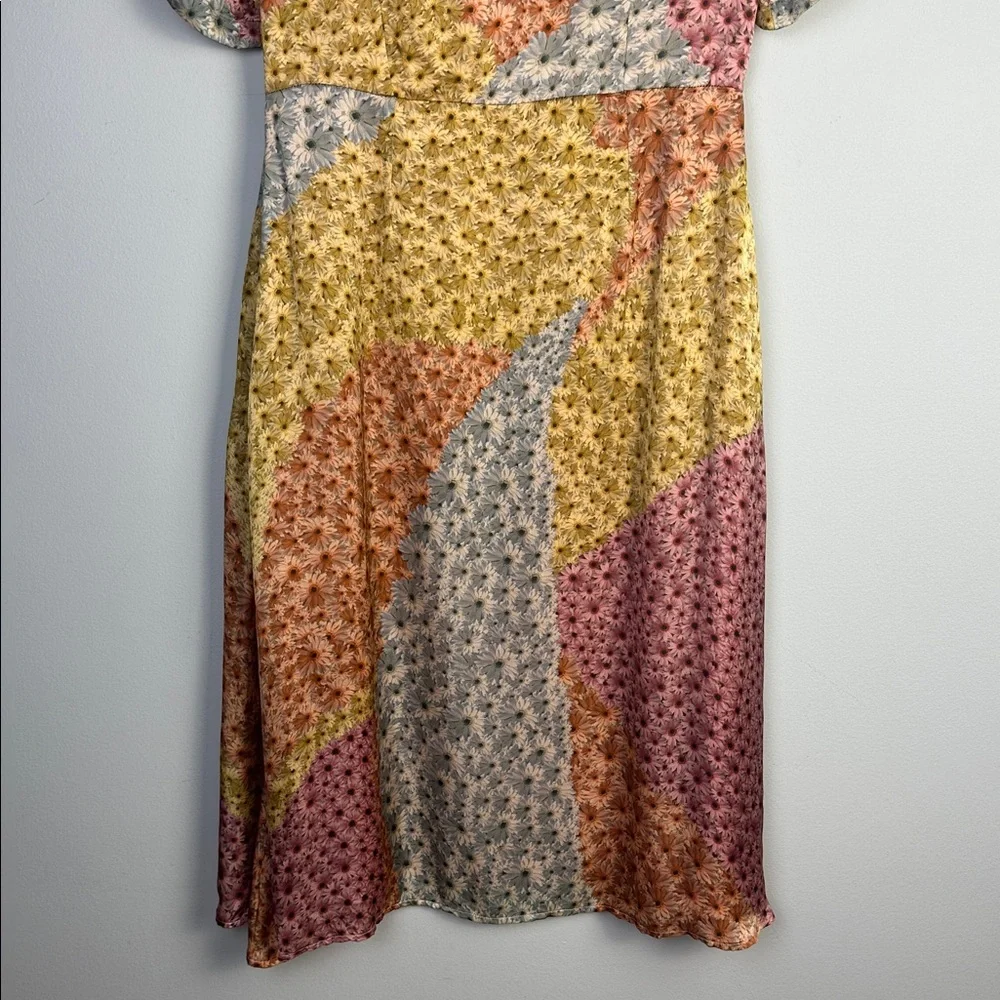 NEW Anthropologie Varun Bahl Catria Floral Dress SM Lined Pockets Made in India - Picture 13 of 16